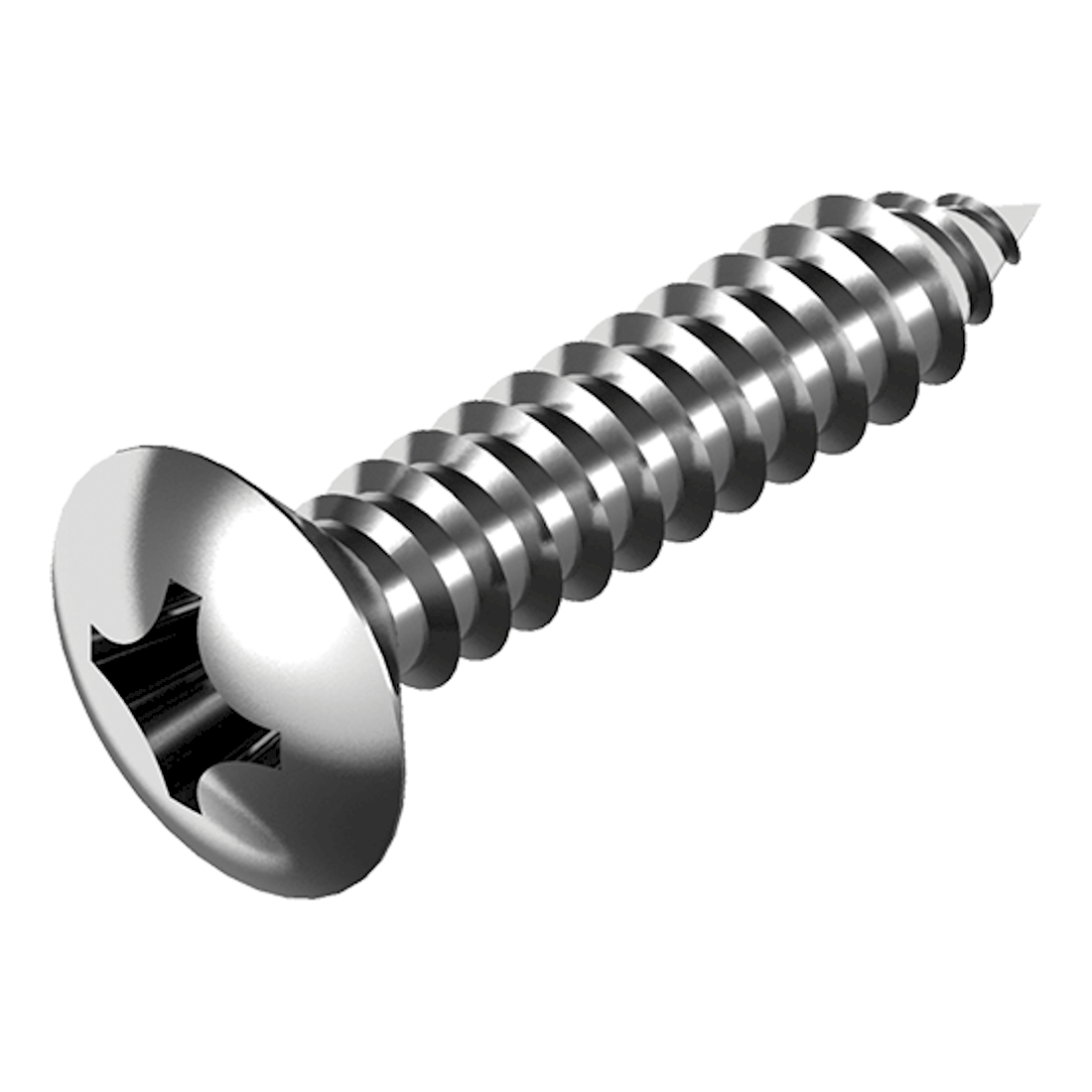 Rostfri Plåtskruv kullerförsänkt 3.9 x 60 mm A4 syrafast