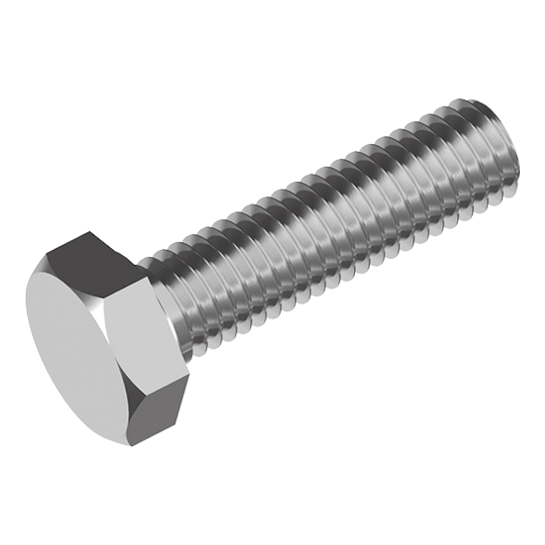 Rostfri Helgängad M8 x 8 mm A4 syrafast